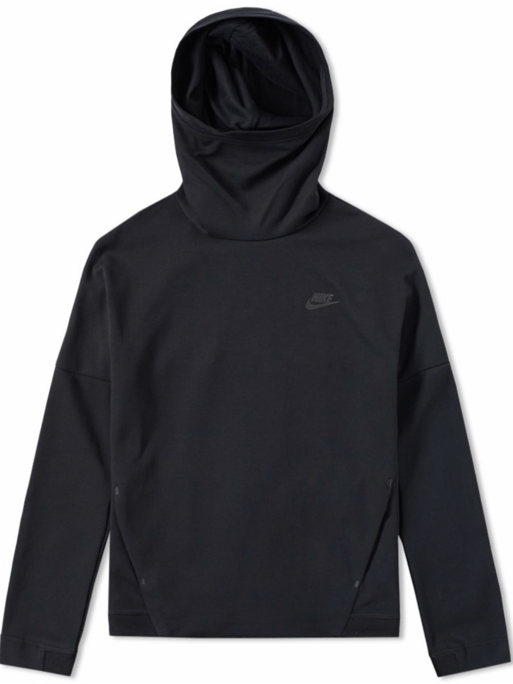 Nike Womenβs Tech Fleece Funnel Neck Hoodie Black M 844389-010